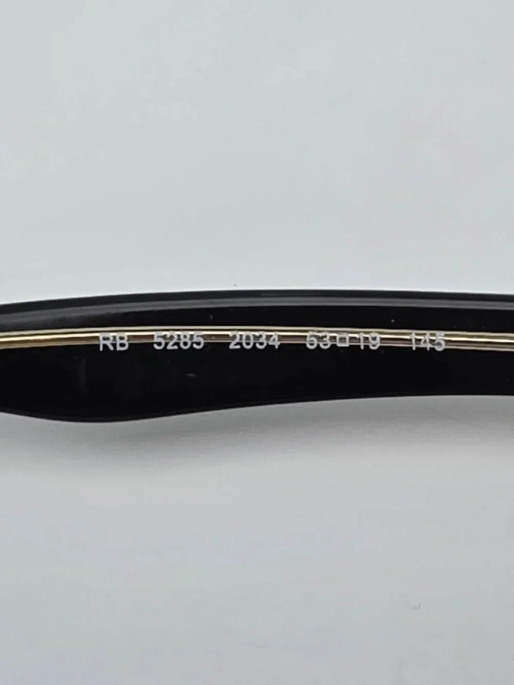 Ray-Ban RB5285 2034 Black on Clear Eyeglasses Frame w/ Flexhinge and Case 53mm